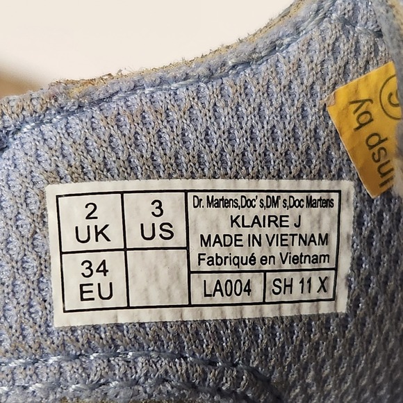 Doc Martens Sandals Klaire J Sandals Girl's Size 3 Blue Adjustable Straps - Picture 8 of 8